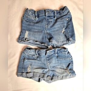 Member’s Mark Girls’ Knit Denim Stretch Shorts Set of 2 – Size 7/8✨
